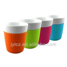 100cc expresso promotional cups with silicone sleeve